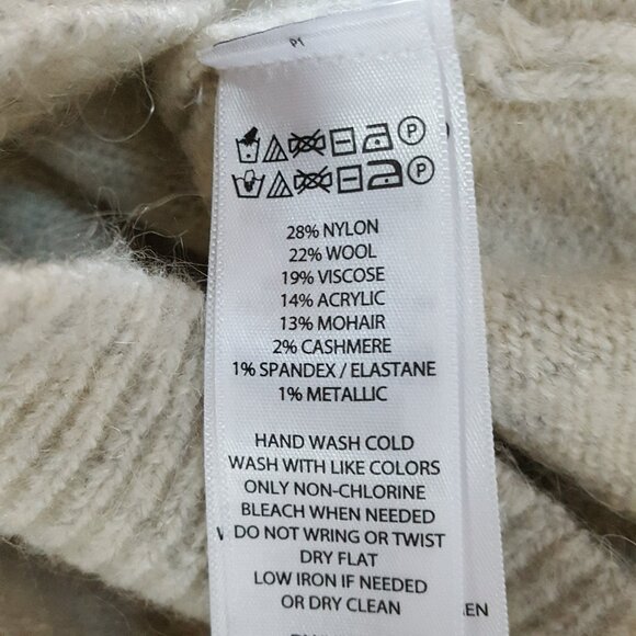 NEW! COZY Comfy SWEATER CASHMERE Wool BLEND SZ M - Picture 5 of 5